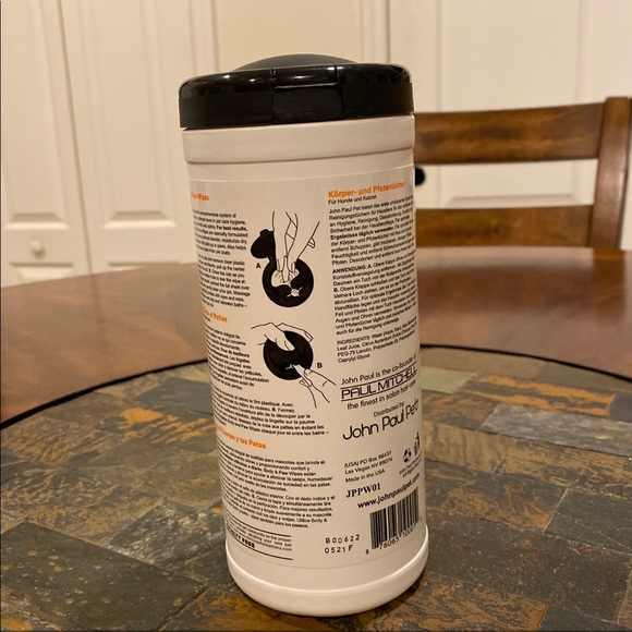 John Paul Paul Mitchell Orange Oil Pet Body & Paw Wipes - Picture 2 of 3